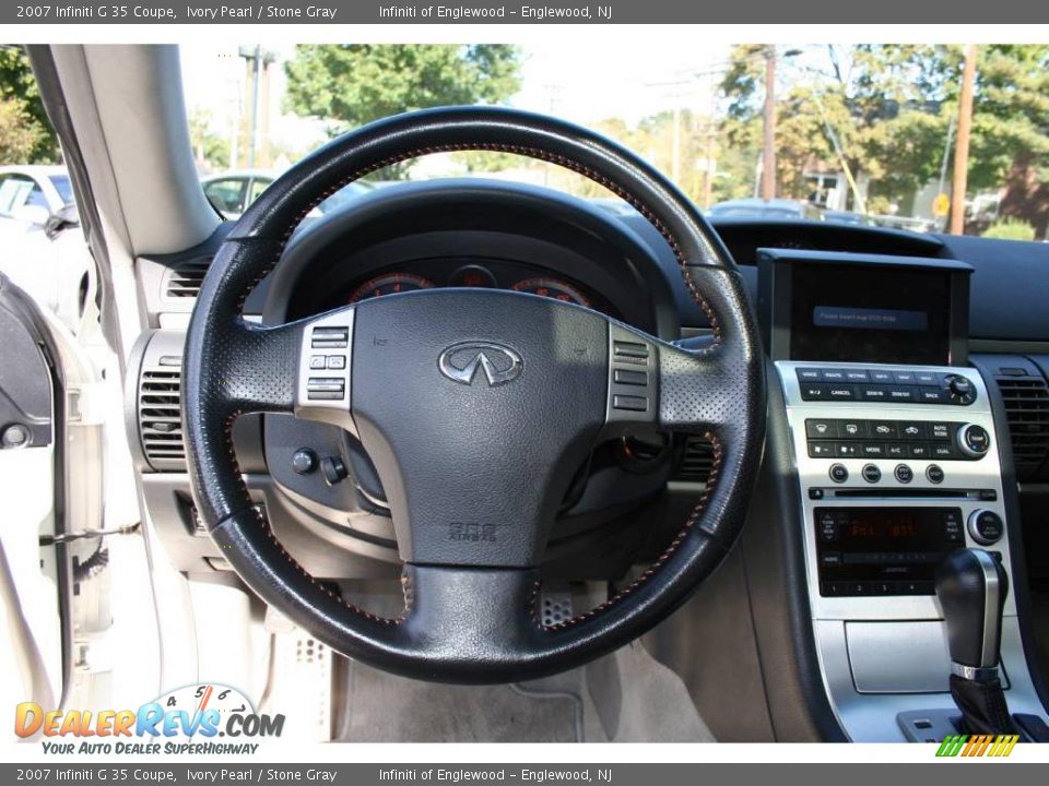 2007 Infiniti G 35 Coupe Ivory Pearl / Stone Gray Photo #14