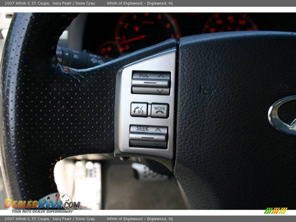 2007 Infiniti G 35 Coupe Ivory Pearl / Stone Gray Photo #15