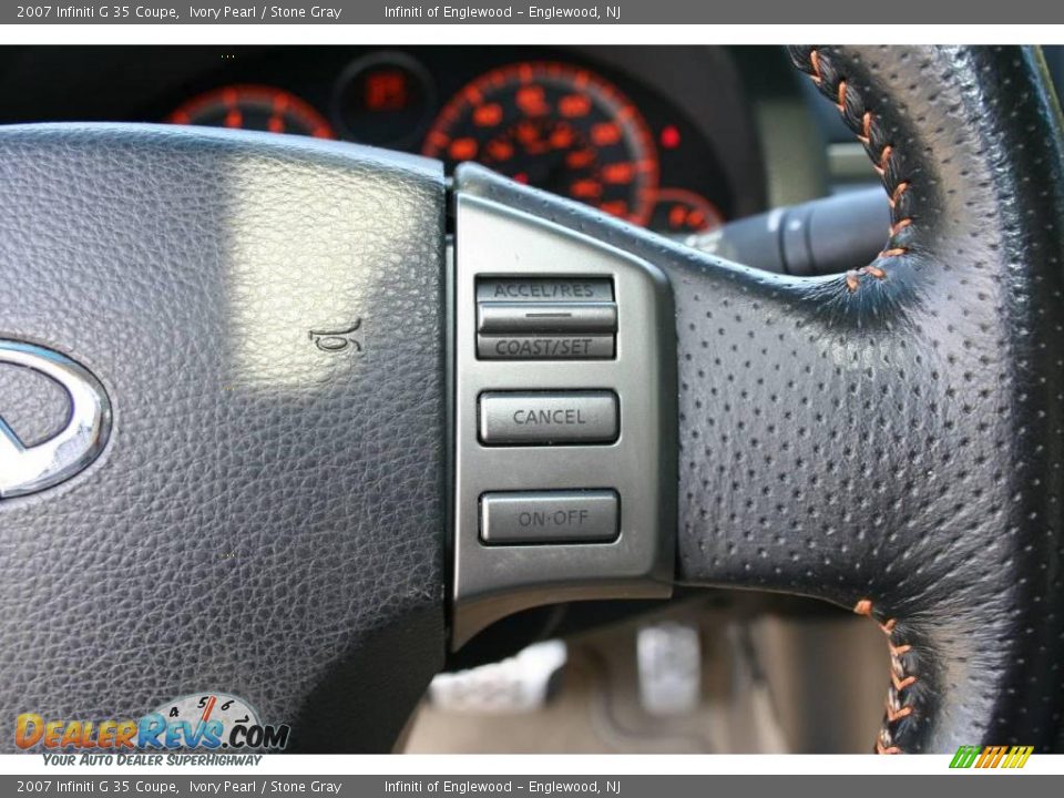 2007 Infiniti G 35 Coupe Ivory Pearl / Stone Gray Photo #16