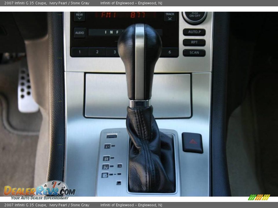 2007 Infiniti G 35 Coupe Ivory Pearl / Stone Gray Photo #19