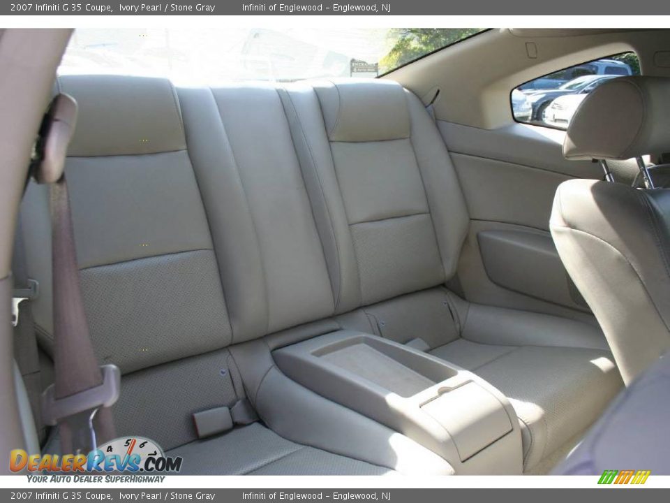 2007 Infiniti G 35 Coupe Ivory Pearl / Stone Gray Photo #21