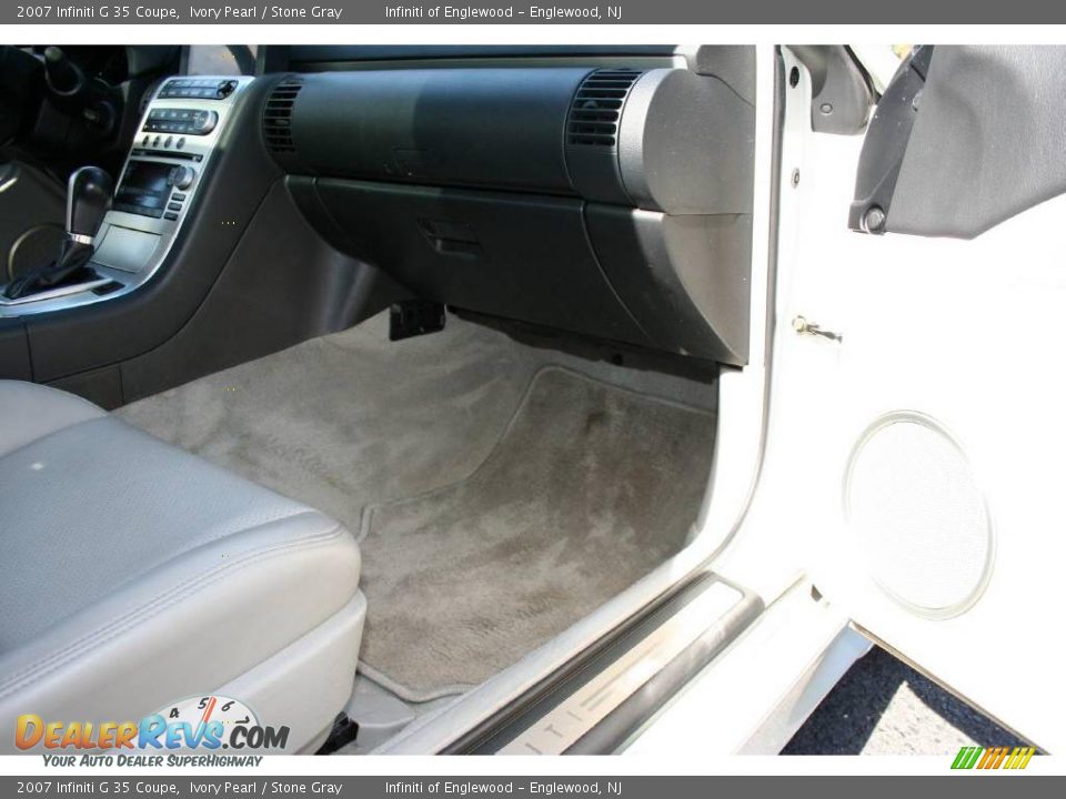2007 Infiniti G 35 Coupe Ivory Pearl / Stone Gray Photo #23