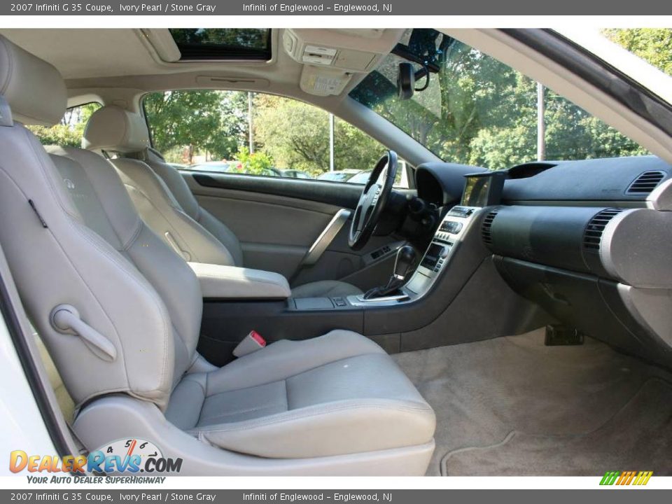 2007 Infiniti G 35 Coupe Ivory Pearl / Stone Gray Photo #24
