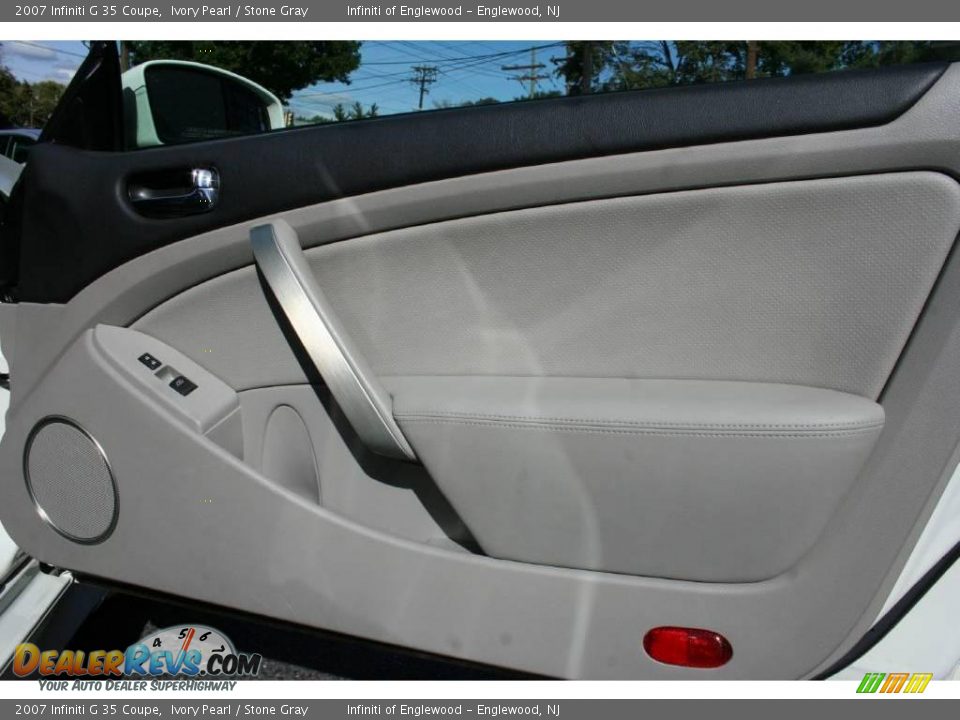 2007 Infiniti G 35 Coupe Ivory Pearl / Stone Gray Photo #25