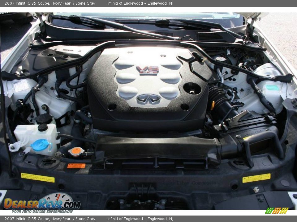 2007 Infiniti G 35 Coupe Ivory Pearl / Stone Gray Photo #26
