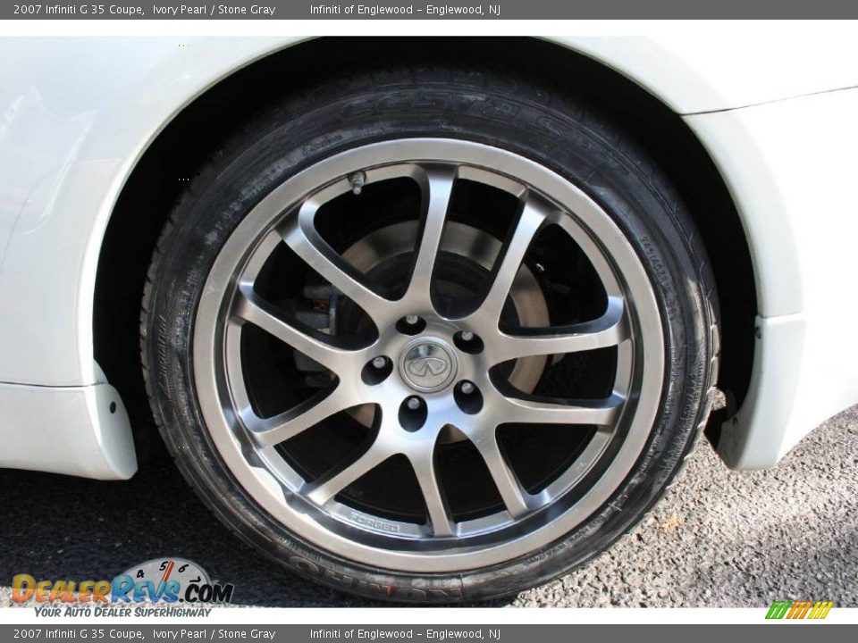 2007 Infiniti G 35 Coupe Ivory Pearl / Stone Gray Photo #27