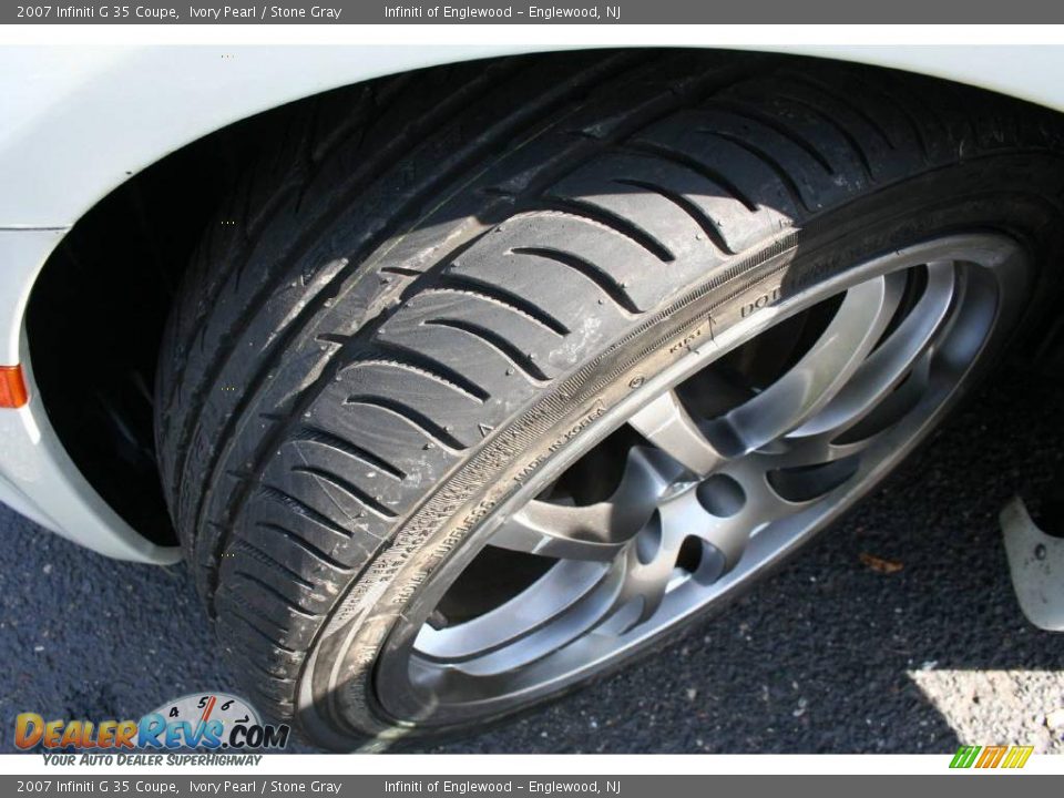 2007 Infiniti G 35 Coupe Ivory Pearl / Stone Gray Photo #28