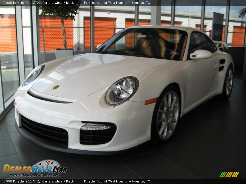 2008 Porsche 911 GT2 Carrara White / Black Photo #1