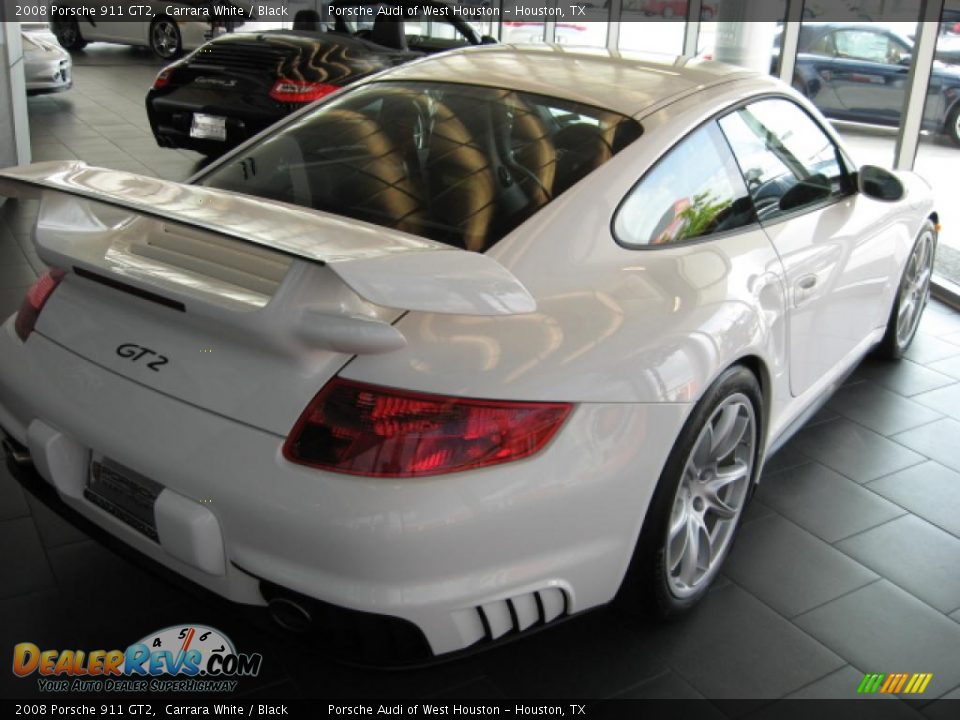 2008 Porsche 911 GT2 Carrara White / Black Photo #4