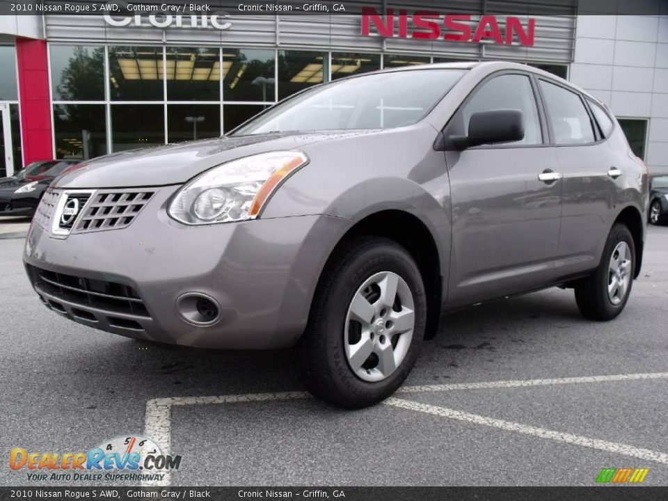2010 Nissan Rogue S AWD Gotham Gray / Black Photo #1