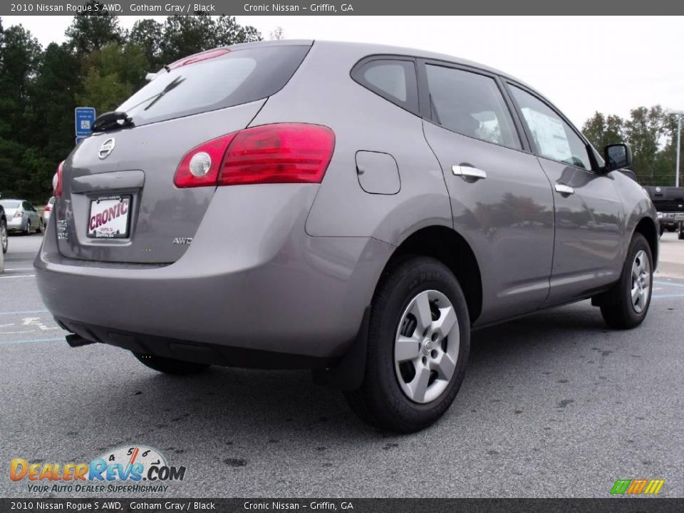 2010 Nissan Rogue S AWD Gotham Gray / Black Photo #5