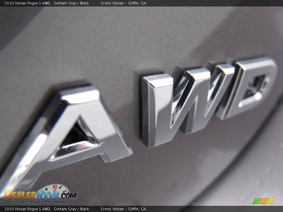 2010 Nissan Rogue S AWD Gotham Gray / Black Photo #10