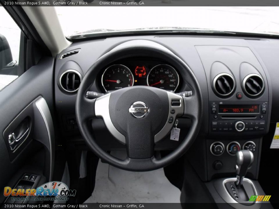 2010 Nissan Rogue S AWD Gotham Gray / Black Photo #13