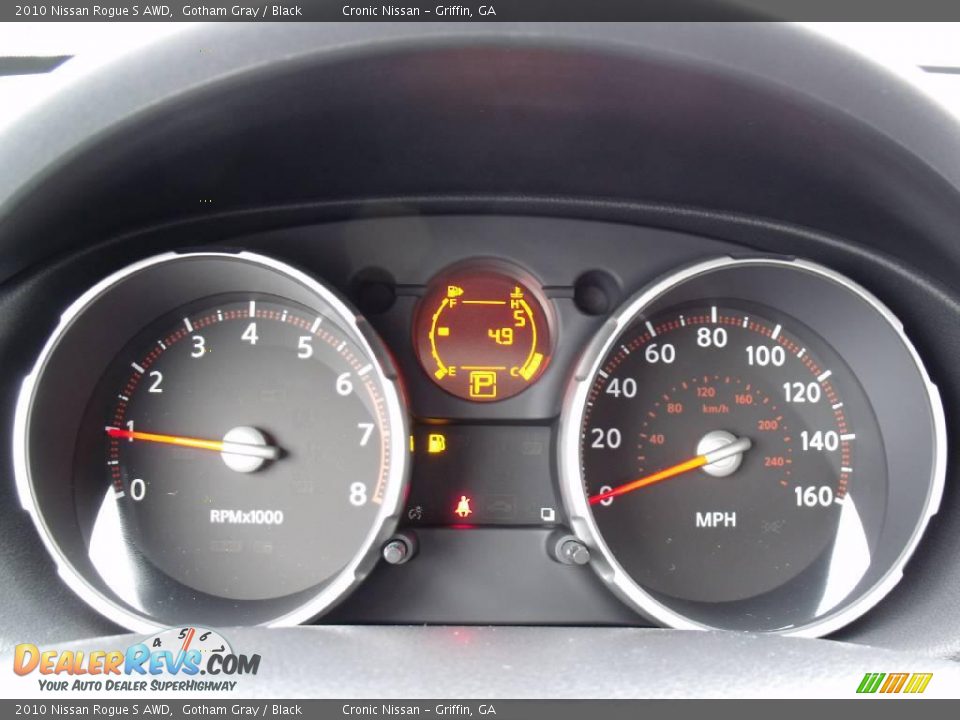 2010 Nissan Rogue S AWD Gotham Gray / Black Photo #14