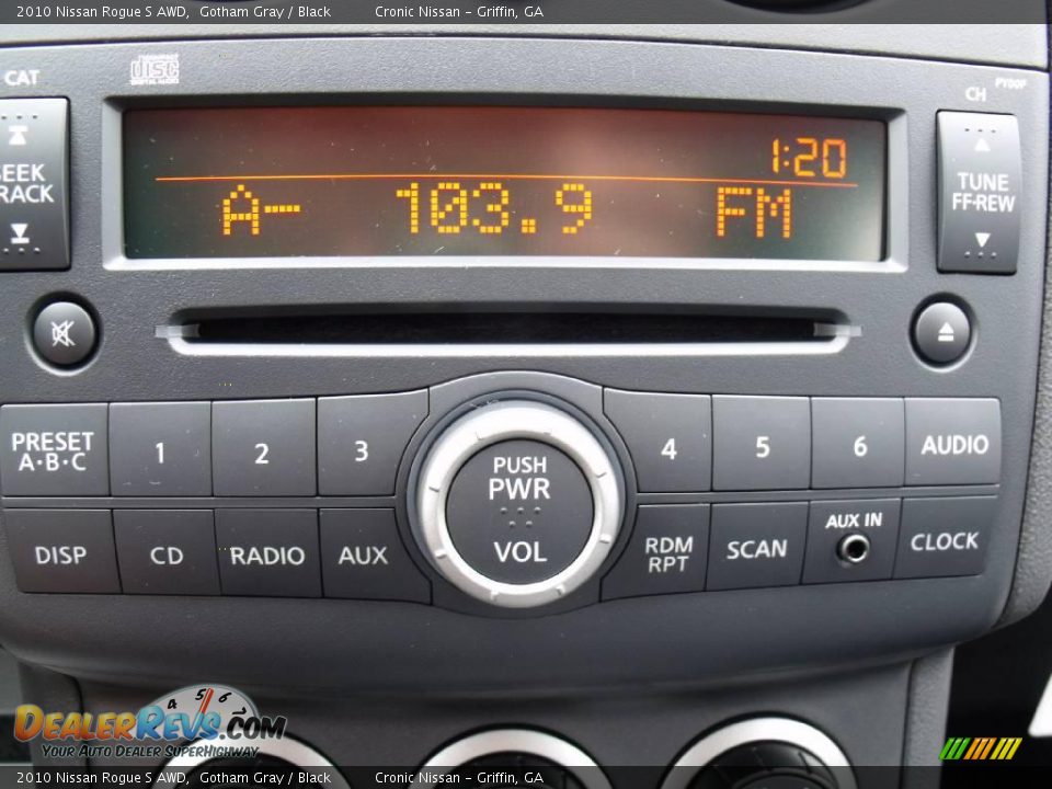 2010 Nissan Rogue S AWD Gotham Gray / Black Photo #15
