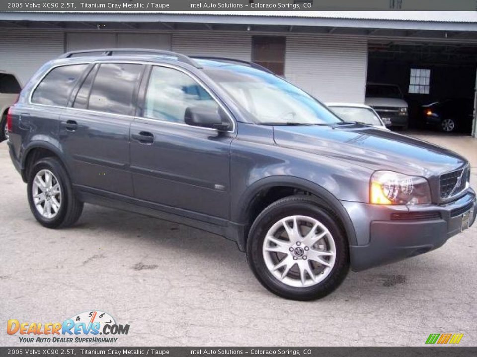 2005 Volvo XC90 2.5T Titanium Gray Metallic / Taupe Photo #2