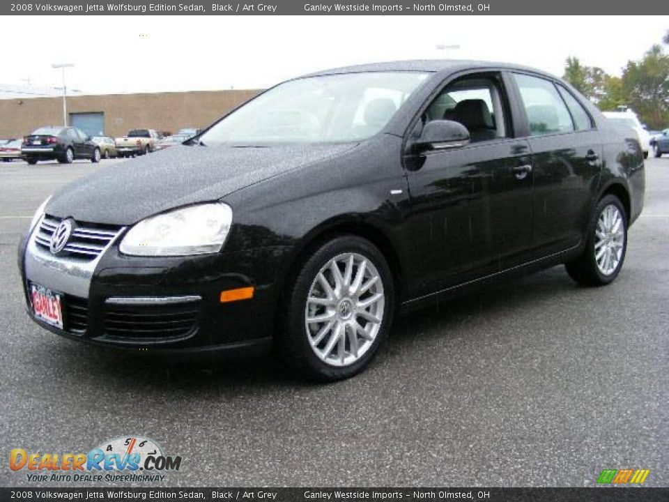 2008 Volkswagen Jetta Wolfsburg Edition Sedan Black / Art Grey Photo #1