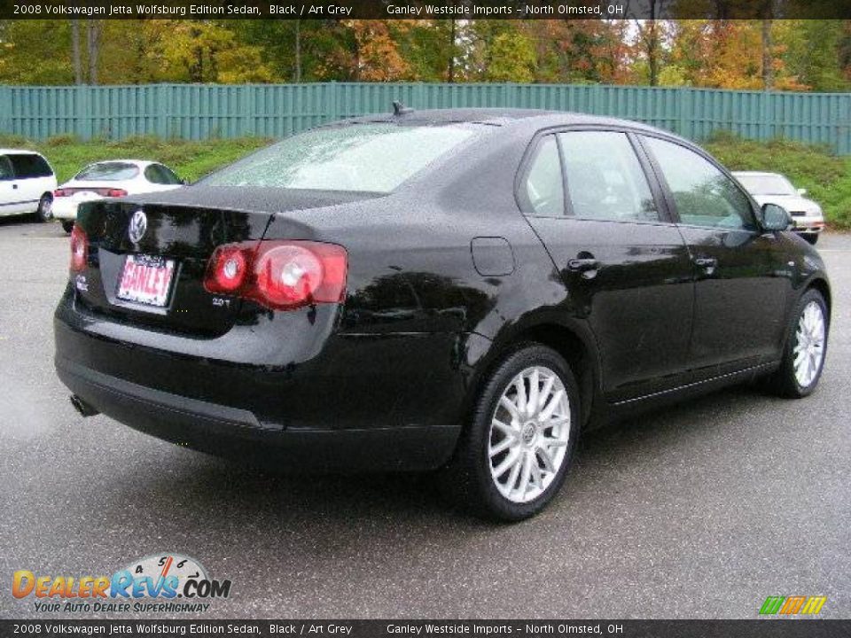 2008 Volkswagen Jetta Wolfsburg Edition Sedan Black / Art Grey Photo #5