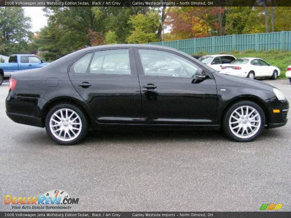 2008 Volkswagen Jetta Wolfsburg Edition Sedan Black / Art Grey Photo #6