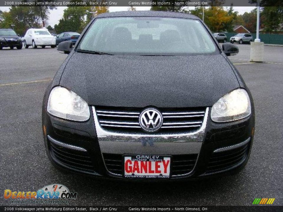 2008 Volkswagen Jetta Wolfsburg Edition Sedan Black / Art Grey Photo #8