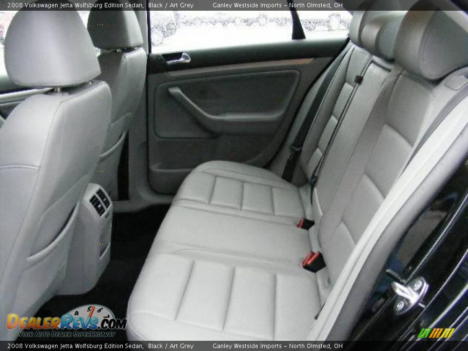 2008 Volkswagen Jetta Wolfsburg Edition Sedan Black / Art Grey Photo #11
