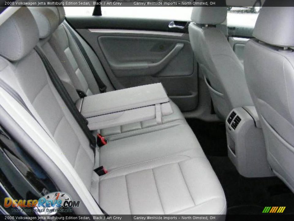 2008 Volkswagen Jetta Wolfsburg Edition Sedan Black / Art Grey Photo #12