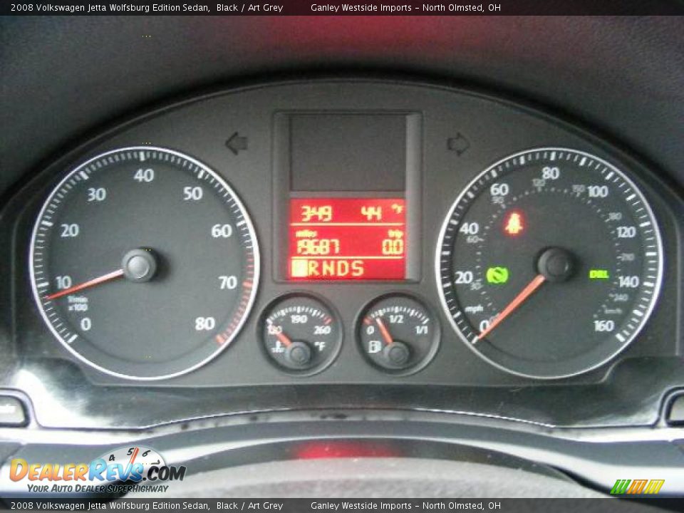 2008 Volkswagen Jetta Wolfsburg Edition Sedan Black / Art Grey Photo #16