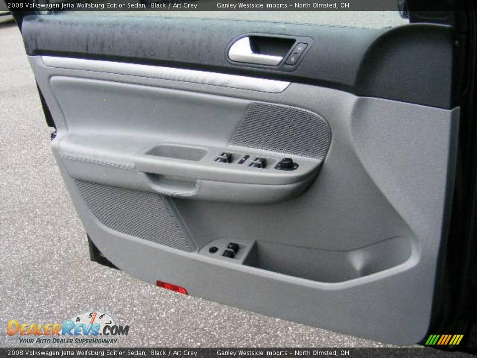 2008 Volkswagen Jetta Wolfsburg Edition Sedan Black / Art Grey Photo #19