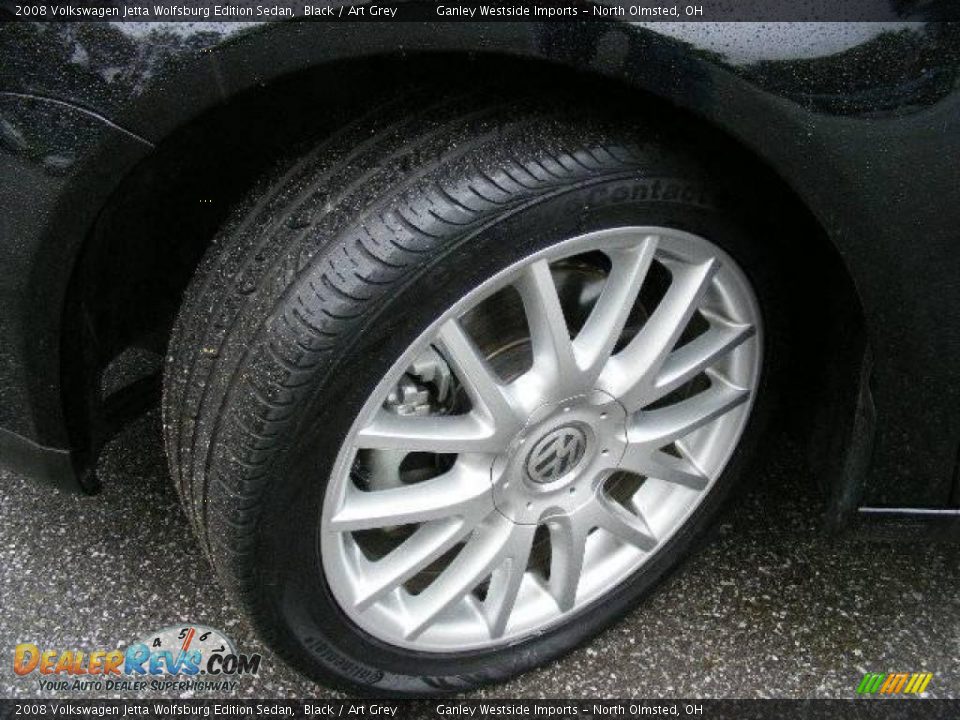 2008 Volkswagen Jetta Wolfsburg Edition Sedan Black / Art Grey Photo #22
