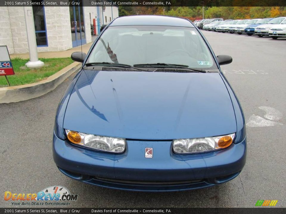 2001 Saturn S Series SL Sedan Blue / Gray Photo #4
