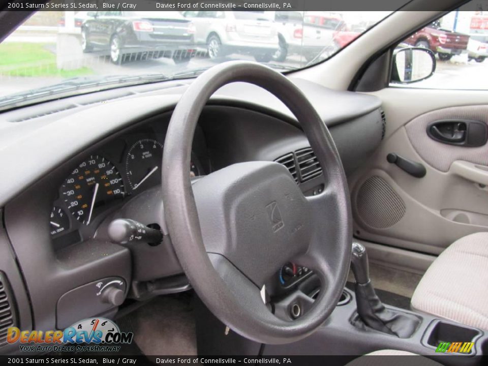 2001 Saturn S Series SL Sedan Blue / Gray Photo #7