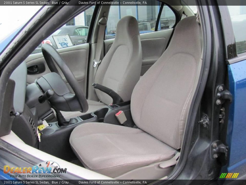2001 Saturn S Series SL Sedan Blue / Gray Photo #8