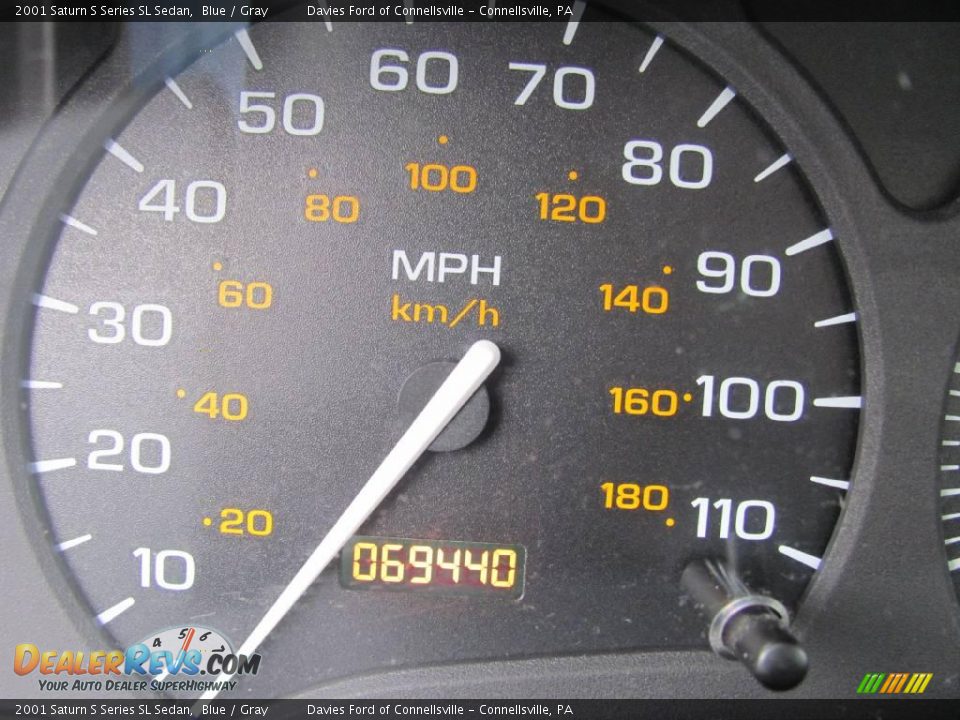 2001 Saturn S Series SL Sedan Blue / Gray Photo #9