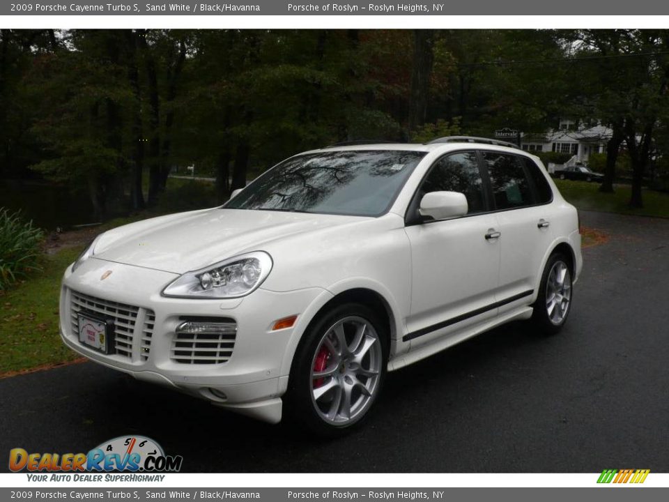 2009 Porsche Cayenne Turbo S Sand White / Black/Havanna Photo #1