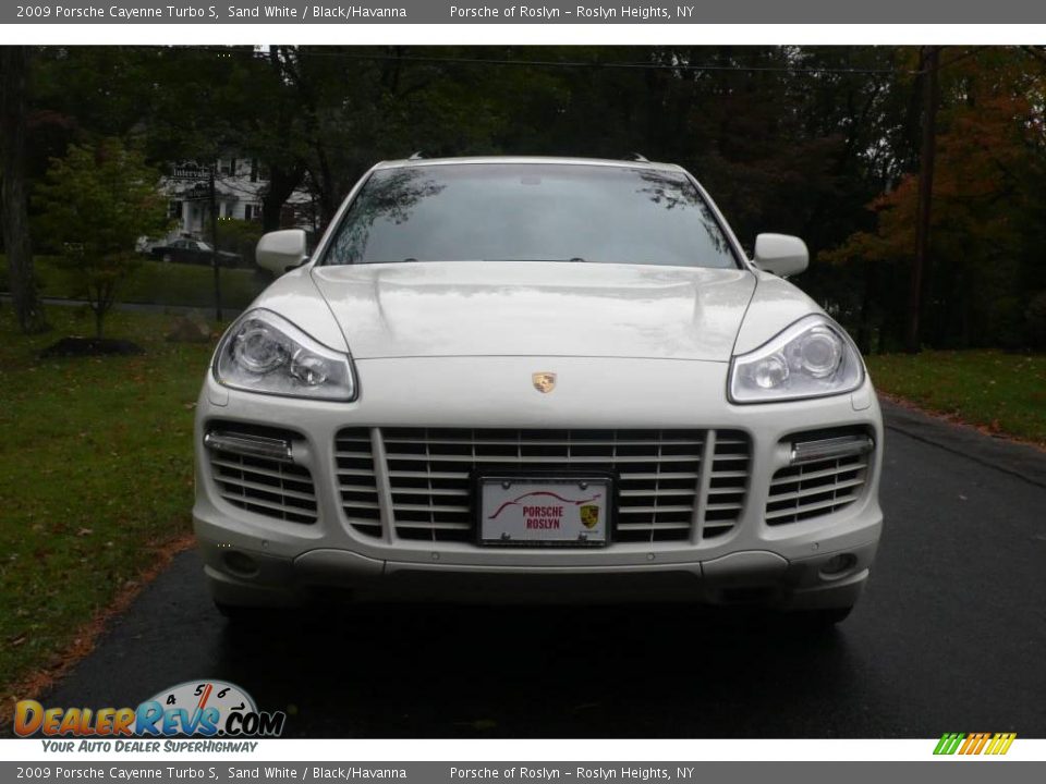 2009 Porsche Cayenne Turbo S Sand White / Black/Havanna Photo #2