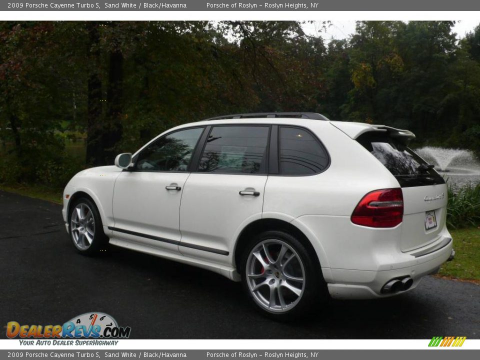 2009 Porsche Cayenne Turbo S Sand White / Black/Havanna Photo #4