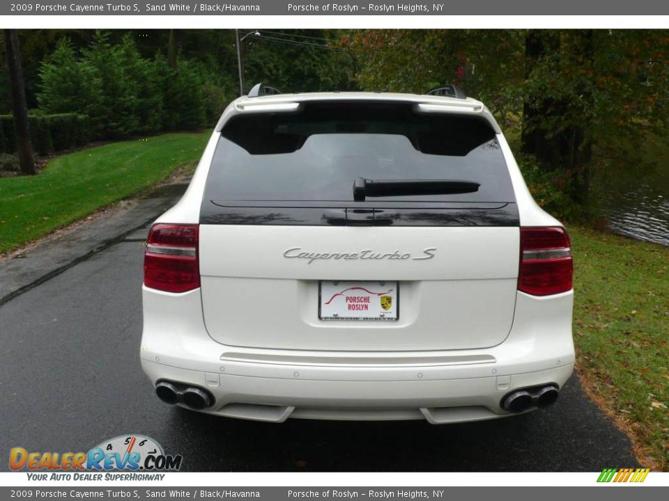 2009 Porsche Cayenne Turbo S Sand White / Black/Havanna Photo #5