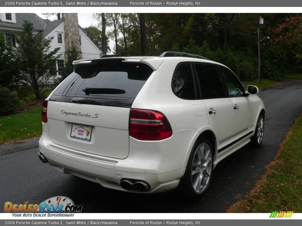 2009 Porsche Cayenne Turbo S Sand White / Black/Havanna Photo #6