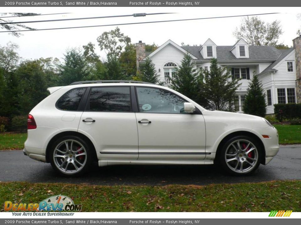 2009 Porsche Cayenne Turbo S Sand White / Black/Havanna Photo #7