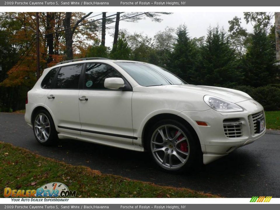 2009 Porsche Cayenne Turbo S Sand White / Black/Havanna Photo #8