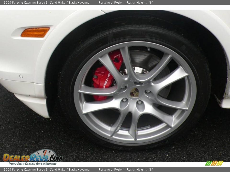 2009 Porsche Cayenne Turbo S Sand White / Black/Havanna Photo #10