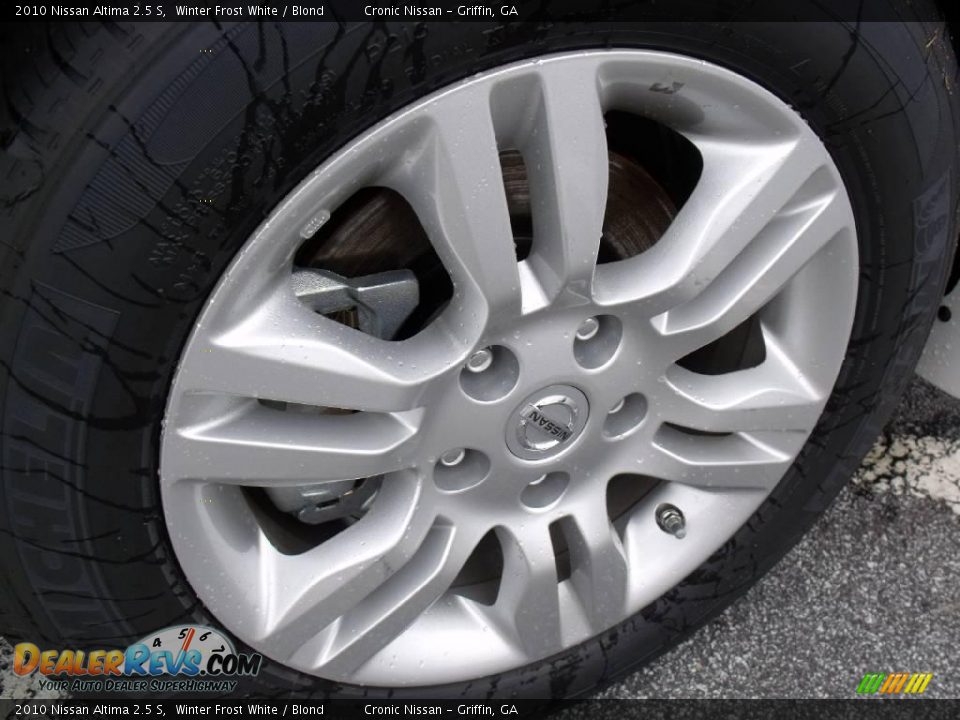2010 Nissan Altima 2.5 S Winter Frost White / Blond Photo #9