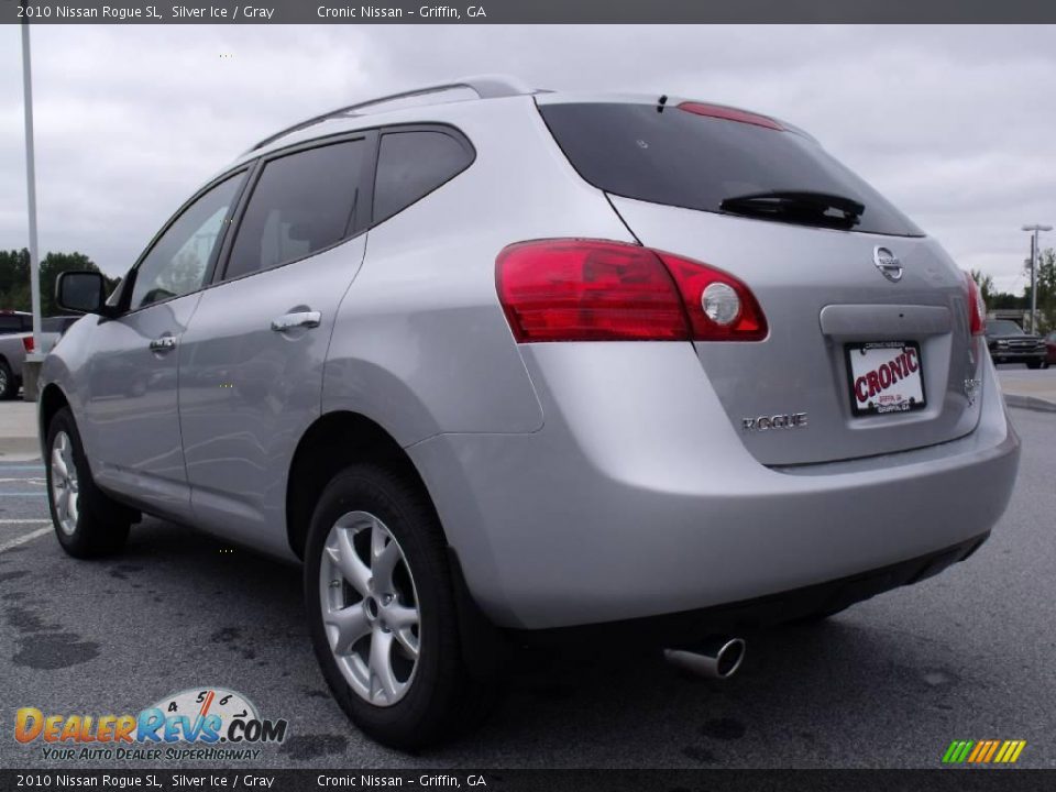 2010 Nissan Rogue SL Silver Ice / Gray Photo #3
