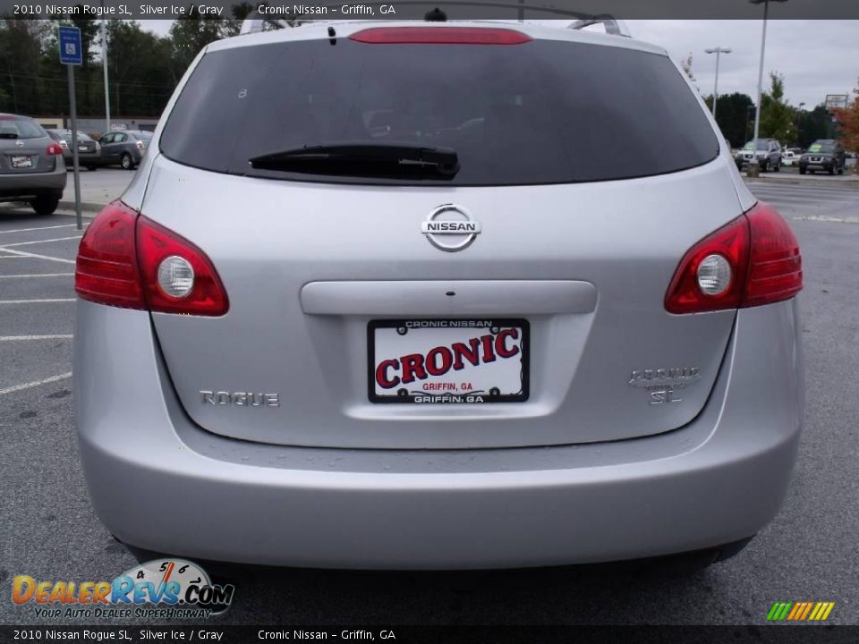 2010 Nissan Rogue SL Silver Ice / Gray Photo #4