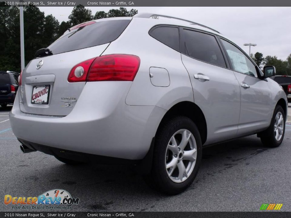 2010 Nissan Rogue SL Silver Ice / Gray Photo #5