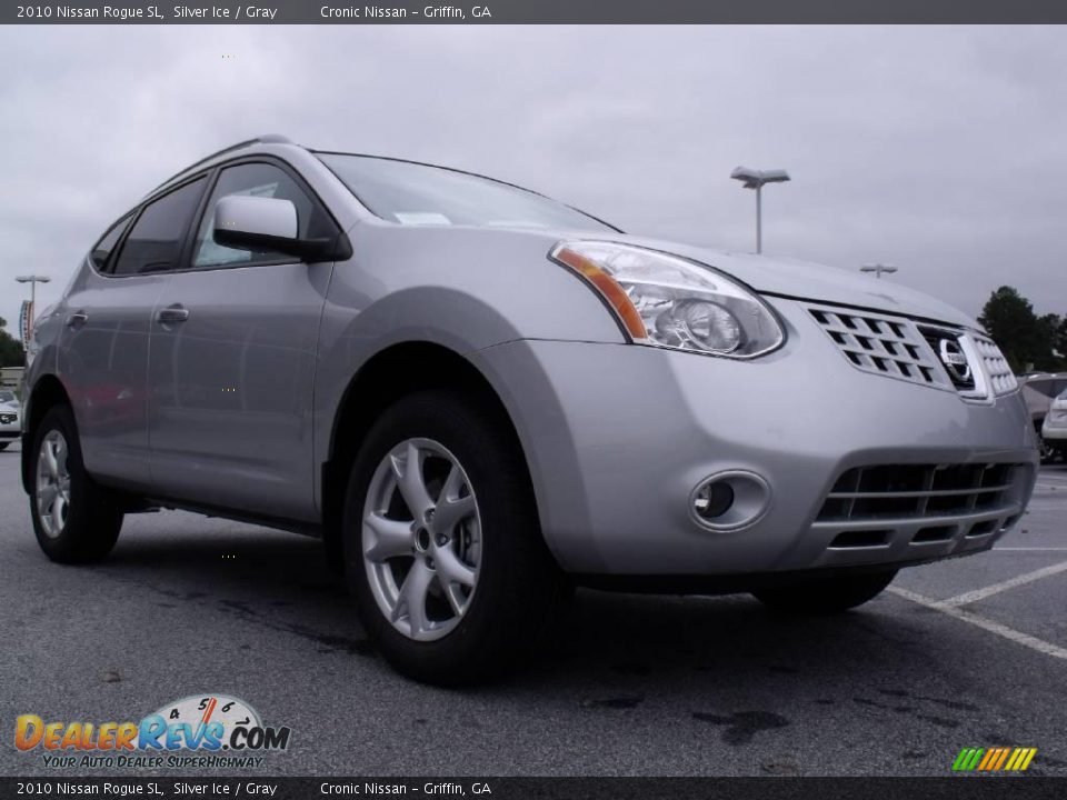 2010 Nissan Rogue SL Silver Ice / Gray Photo #6
