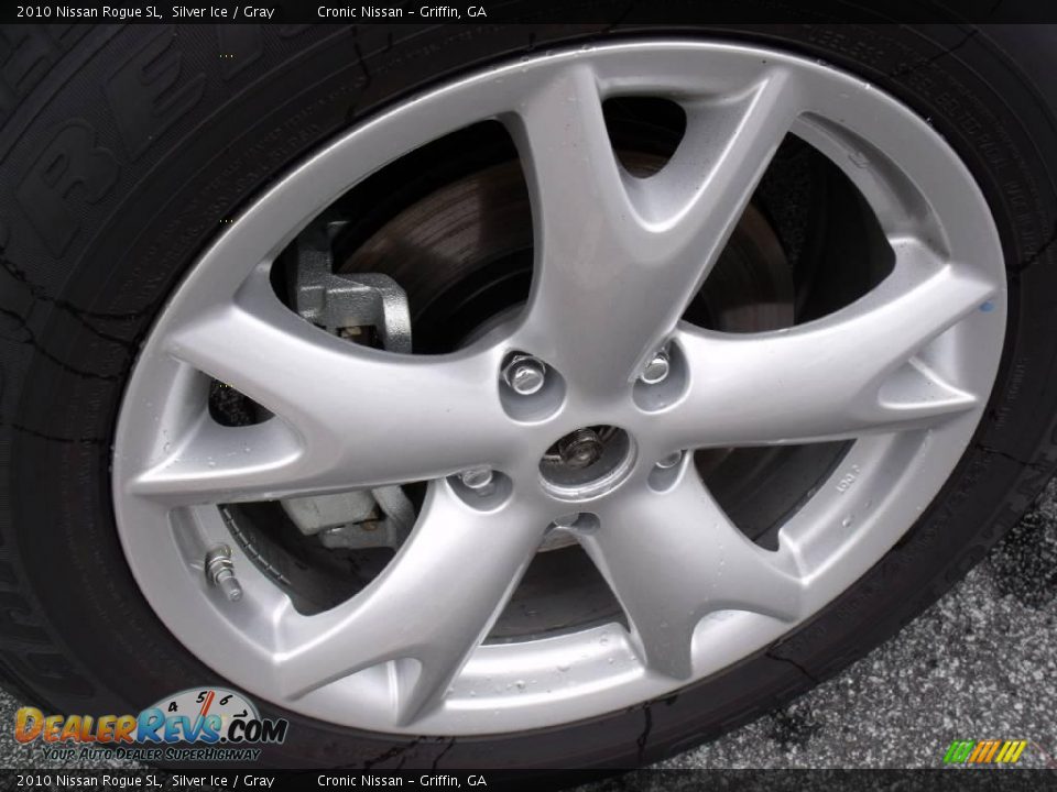 2010 Nissan Rogue SL Silver Ice / Gray Photo #7