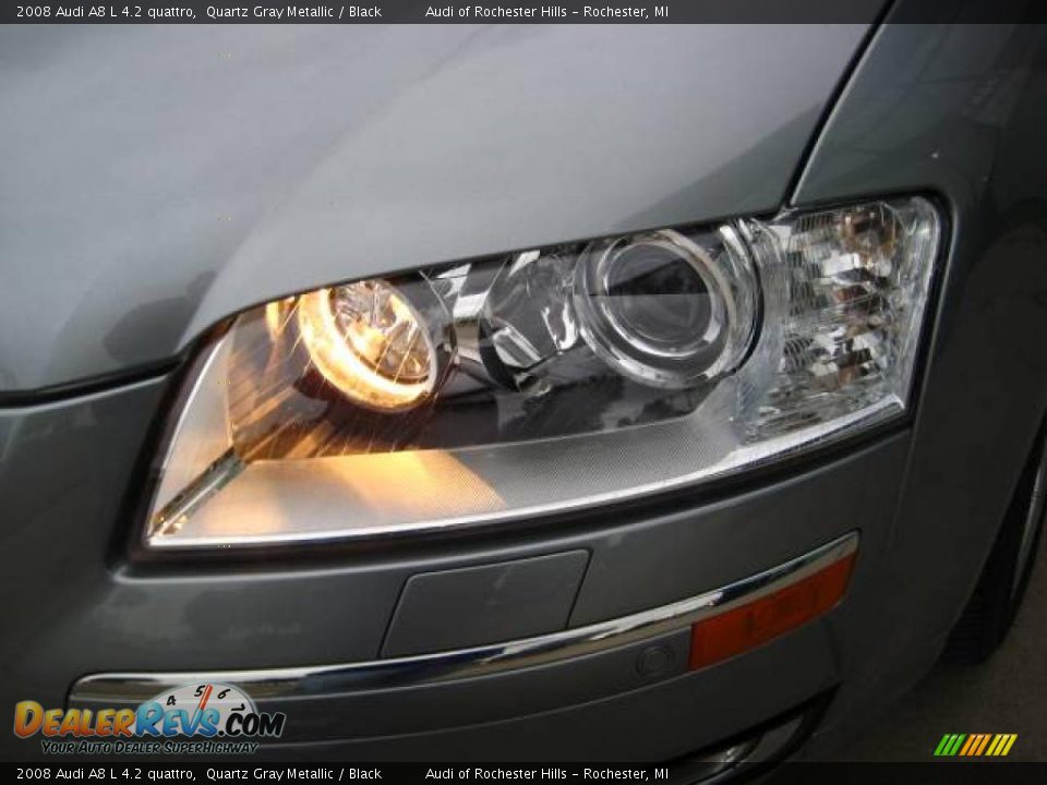2008 Audi A8 L 4.2 quattro Quartz Gray Metallic / Black Photo #9