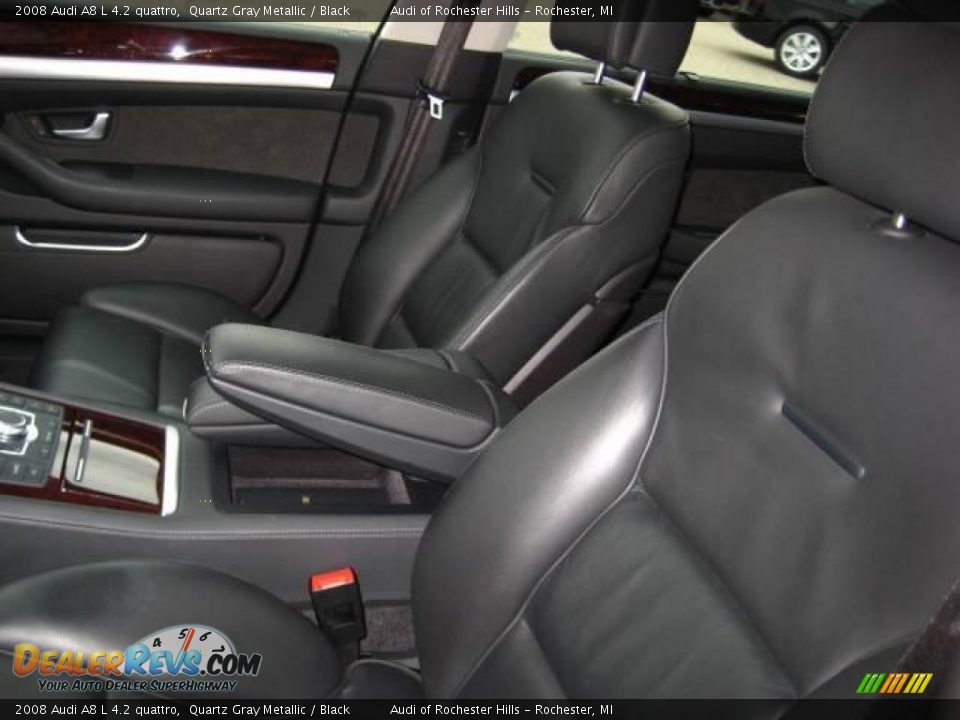 2008 Audi A8 L 4.2 quattro Quartz Gray Metallic / Black Photo #12