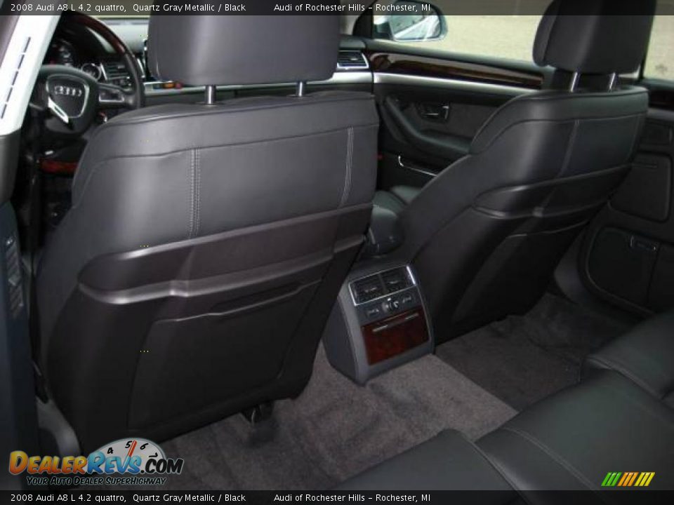 2008 Audi A8 L 4.2 quattro Quartz Gray Metallic / Black Photo #13